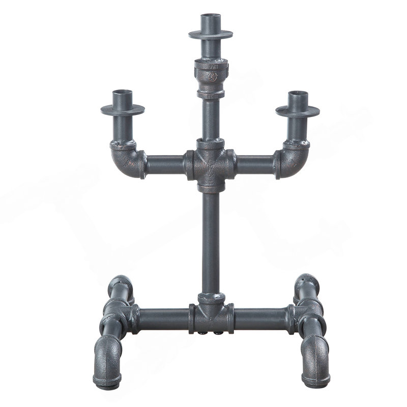 Porte-bougie gris sable