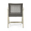 Chaise de salle à manger en bois et osier Hampton (ensemble de 2)-607840540