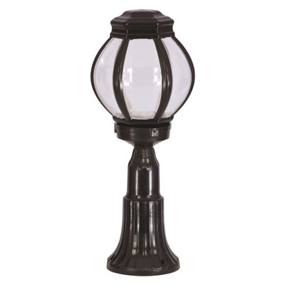 Stained Glass Lantern Head Post Lantern