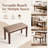 31"W Upholstered Solid Wood Frame Bench