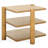 Hepburn 3 Shelf Wood Accent Table-286451322