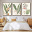 «Soft Tropical I», ensemble de 3 toiles encadrées-97710863-97710864