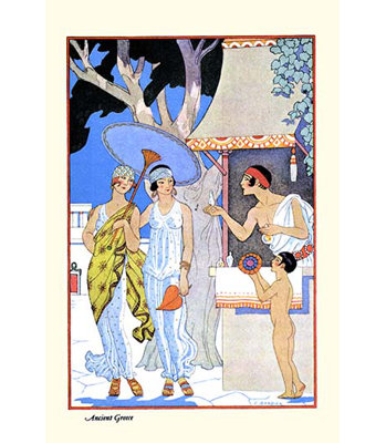 Grèce antique-impression d’art graphique
