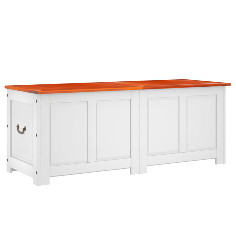 Camp Trunk / Footlocker, Brown/White