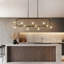 Grand lustre linéaire 15 lumières Spoutnik
