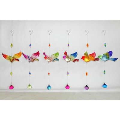 Ensemble de 6 ornements suspendus en acrylique avec ballon