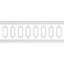 32'' H x 94.5'' W x 0.5'' D Urethane Wainscot Panelling