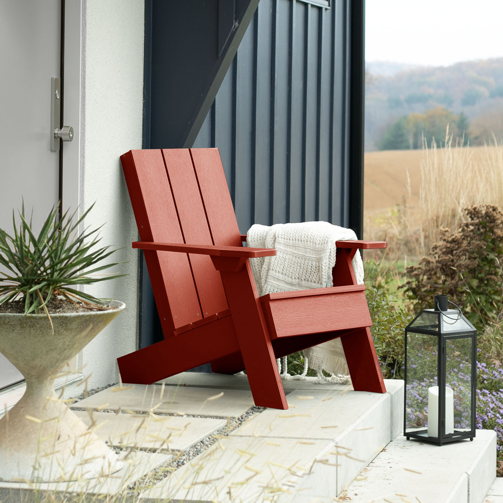 Byrnes 2 - Person Patio Conversation Set, Rustic Red
