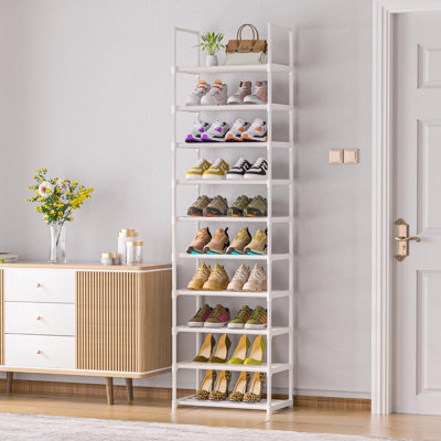 Shoe Rack, Sturdy Metal Shoe Rack Organizer,Narrow Shoe Rack,Shoe Racks For Closets,Shoes Rack,Shoe Stand,Shoe Shelf