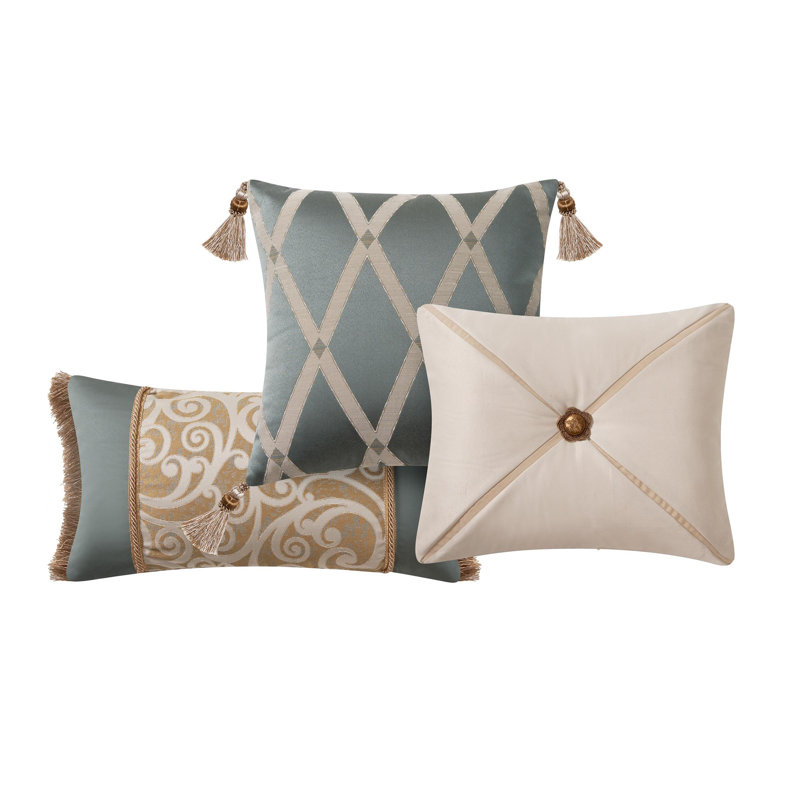 Waterford Bedding Anora Reversible Throw Pillow