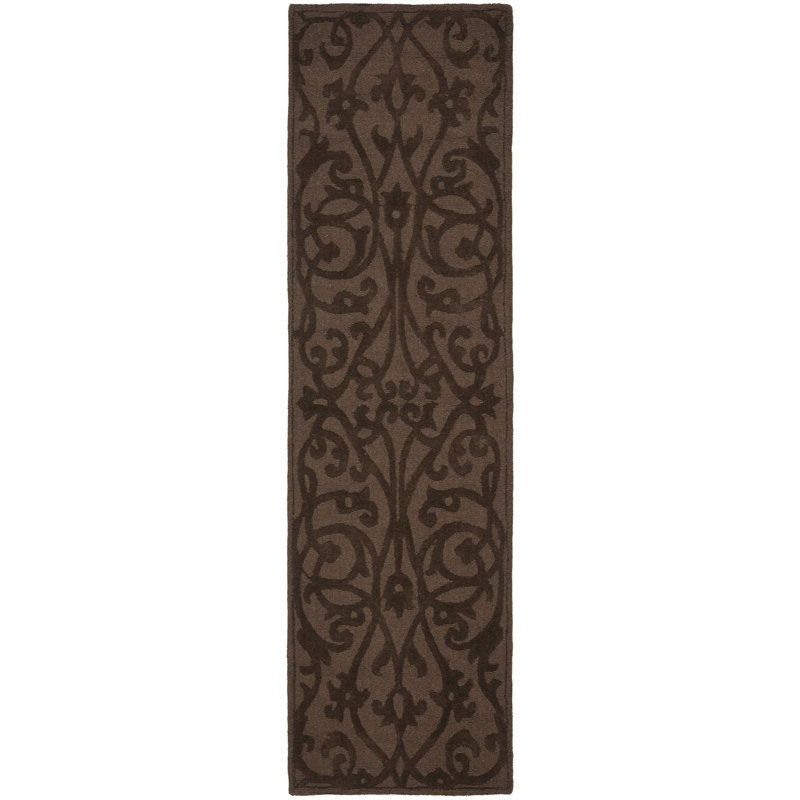 Soukup Hand Loomed Wool Floral Rug, Runner 2'3" x 12'