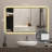 black frame wall mirror with rounded corners vanity mirror bathroom mirror with lights