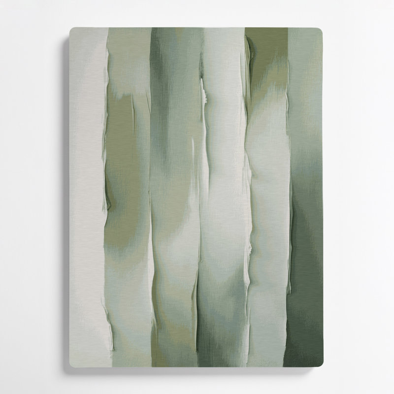Abstrait couleur champ 15 art mural en métal brun, H 11 po x l 14 po