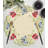 Aneil Floral Embroidered Doilies for Table Set of 4 Round Placemats of Maliana Collection for Table Decor