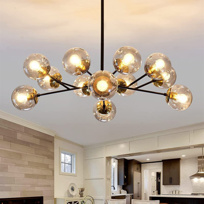 12 - Light Sputnik Modern Linear Chandelier