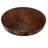 38" Round Copper Coffee Table – Hand-hammered Copper Top & Iron Base – Rustic Living Room Centerpiece