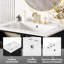 Meuble-lavabo simple avec lavabo en céramique intégré-124009340
