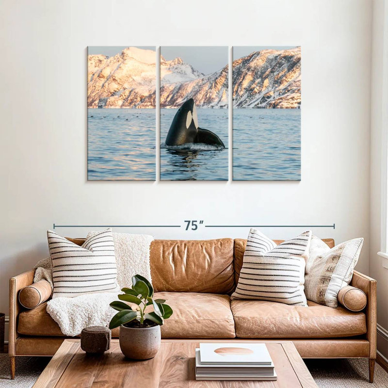 Brampt Spyhopping Killer Whale, 36" H x 57" W