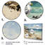Beach Seagulls In Flight I, reproduction d'art sur toile-2005297523-2005297486