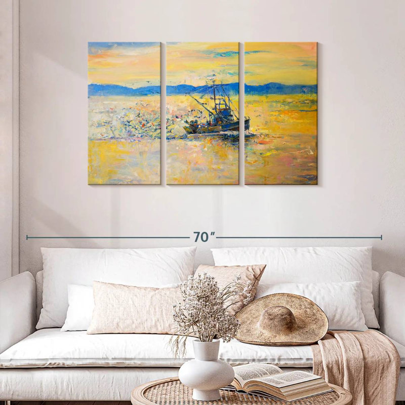 Mehar Shrimp Boat, 28" H x 45" W