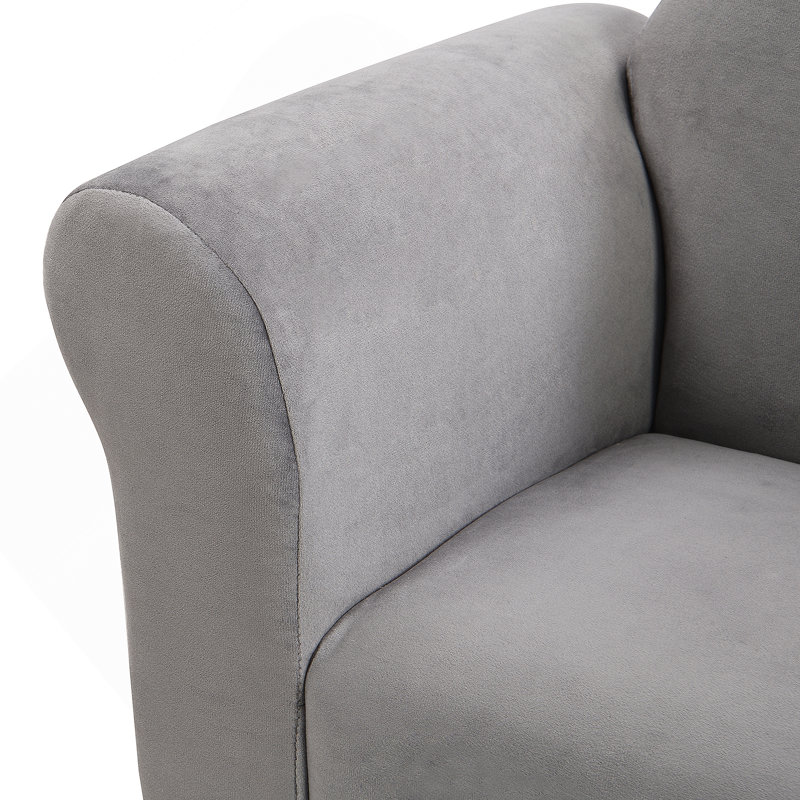 Kids Upholstered Couch With Ottoman, A Comfortable And Durable Seating Option For Little Ones To Relax And Play.