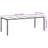 vidaXL Garden Table Grey 98.43 x 39.37 x 29.53 in Poly Rattan-114604376
