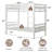 Bunk Bed Twin Over Twin, Heavy Duty Metal Bed With Ladder And Full-length Guardrail, Under-bed Storage Space, No Box Spring Needed, Noise Free,white-240397363