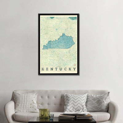 «Kentucky Map», impression sur toile