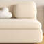 Canapé-lit causeuse 100% polyester beige-1139710392