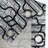 Red Barrel Studio® Abstract Modern Art Grommet Curtain Geometric Vibes 50" x 72" Charcoal Grey Pale Grey-930926971