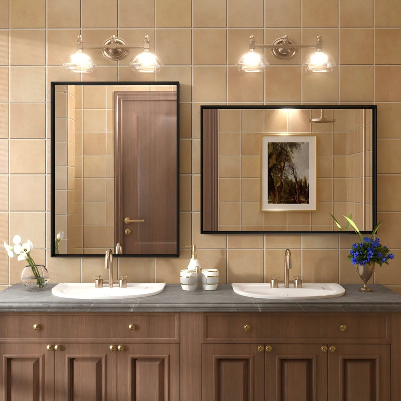 Miroir mural Aevar, 30 po x 22 po