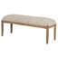Banc, acacia avec crème crème