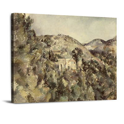 Vue du domaine Saint-Joseph, reproduction d'art sur toile 20 x 16, reproductions d'art classique de Paul Cézanne. Estampe numérique et art musée de qualité pour la décoration murale.