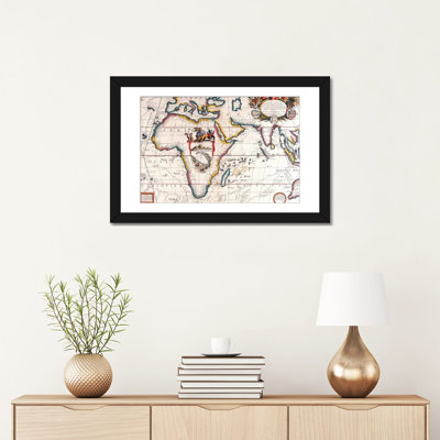 Antique Maps Floater Frame Print
