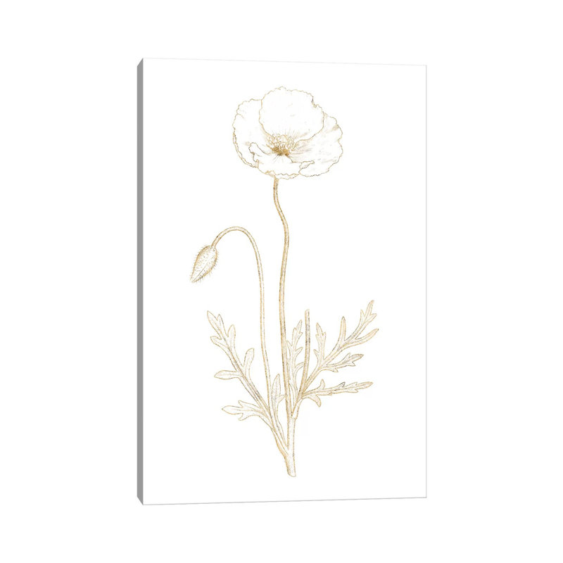Gilded Botanical I by Wild Apple Portfolio - Wrapped Canvas Print, 101.6 cm H x 66.04 cm W x 3.175 cm D