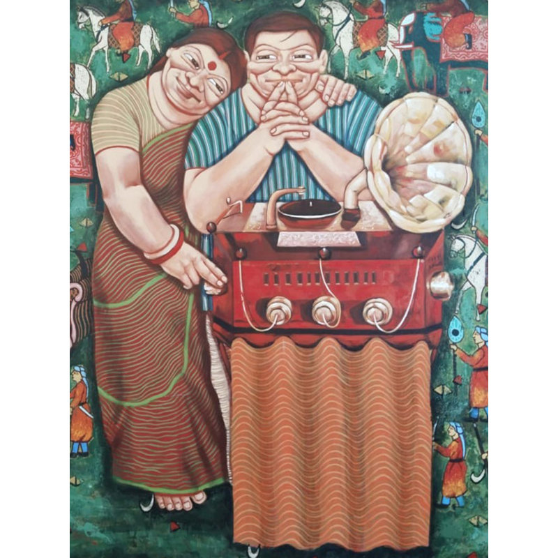 Nostalgic Time | Acrylic On Canvas | Apurba Karati