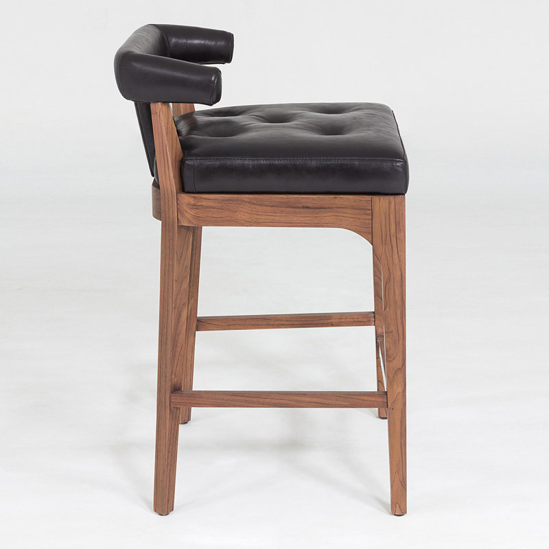 Moderno Stool, Black, Counter Stool (25" Seat Height)
