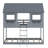 Bunk Bed With Roof, Window, Guardrail, Ladder-374626450