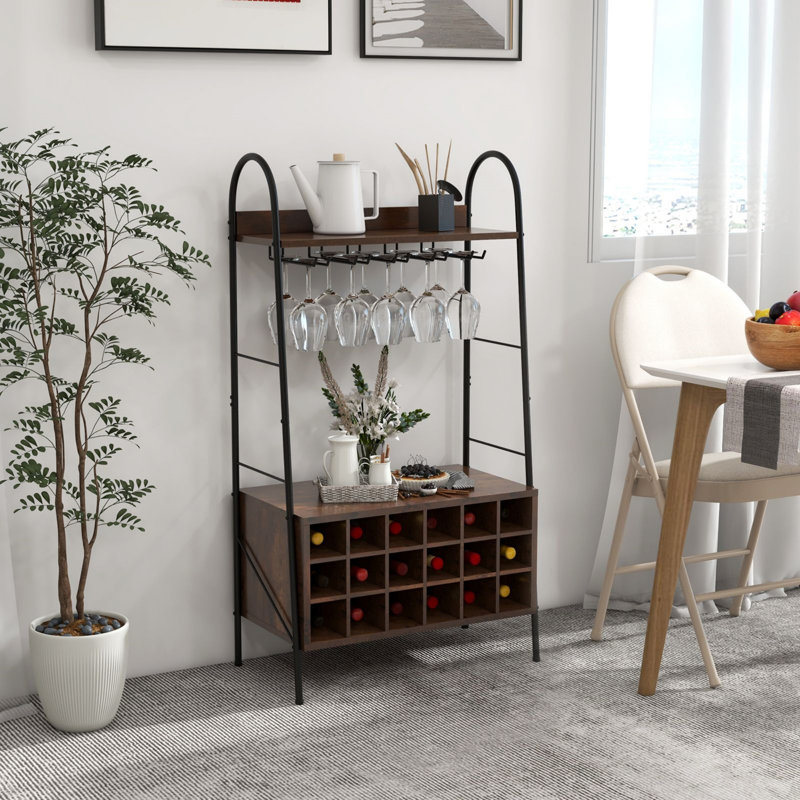 Wine Bottle & Glass Rack