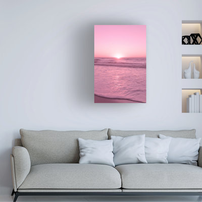 Bolog Life Beautifulee Pink Fuzz Beach Canvas Art