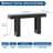 63 Inch Console Table with Power Outlet, Extra Long Sofa Table Behind Couch with USB & Type c Ports, Narrow Entryway Table for Hallway, Entrance, Living Room, 33.3" High, Black-1641260194-1641260198