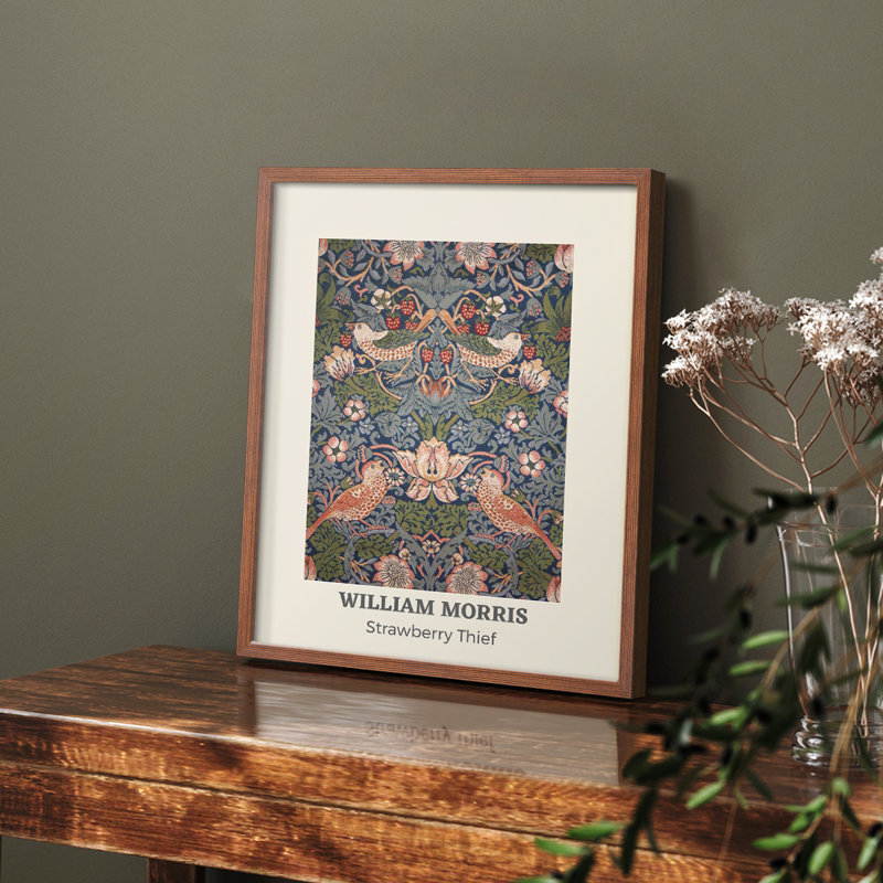 William Morris, reproduction encadrée C III, Naturel, H 14 po x l 11 po