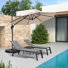Parasol en porte-à-faux 120 po beige Balvin