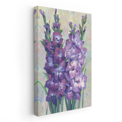 «Gladiolas Blooming II», reproduction d'art sur toile