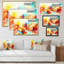 Abstract Paintbrush Spring Flower Bouquet VIII - Painting on Canvas-891039562-891039565