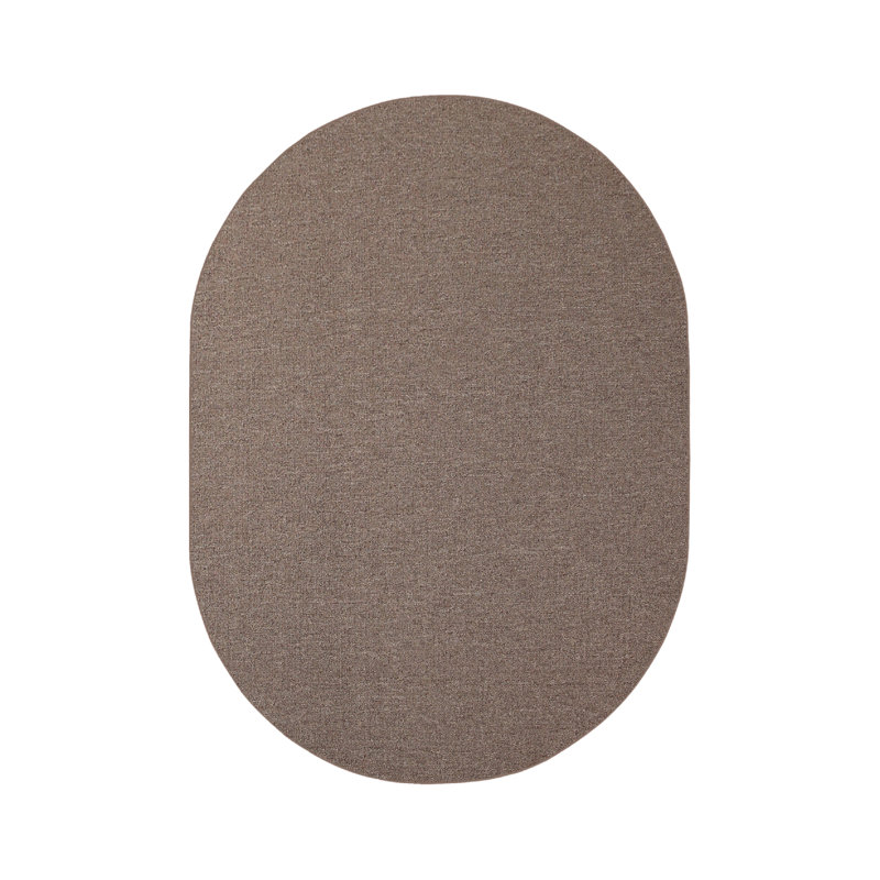 Furnish my Place Modern Indoor/Outdoor Commercial Solid Color Rug - Pet and Kids Friendly Rug, Stain Resistant, Floor Carpet for Living Room & Hallway, Wedding - Brown