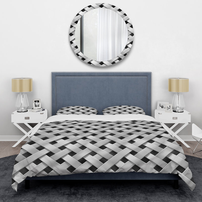 Ensemble de housse de couette Modern, Housse de couette pour grand lit et 2 taies décor
