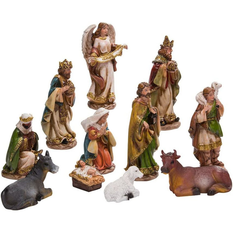 Ensemble de crèche de Noël 6 "avec 11 figurines