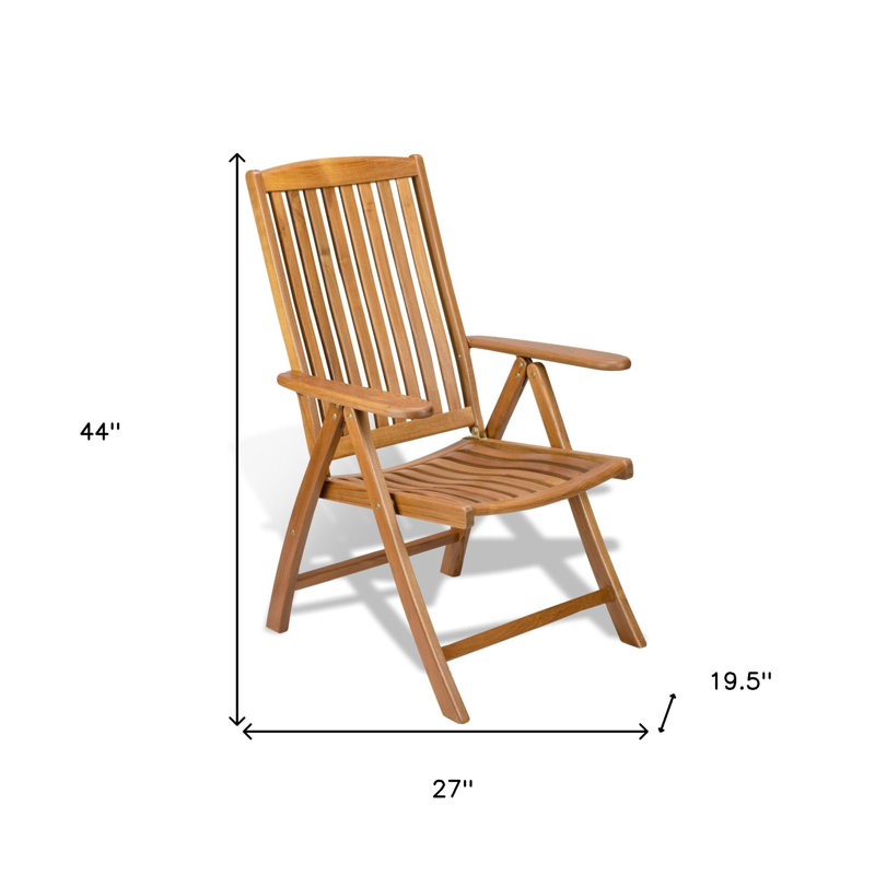 Chaise avec accoudoirs d'extérieur 27 po