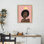 Cadre flottant rose Aliza Portrait, design par Sierra Siler